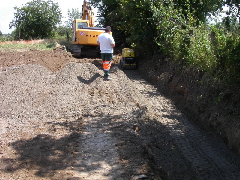 Terrassement du barrage
